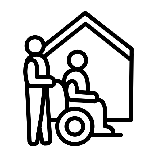 Symbol für Seniorenumzug